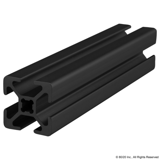 20mm X 20mm T-Slotted Profile 20-2020-Black-FB-Photo-1