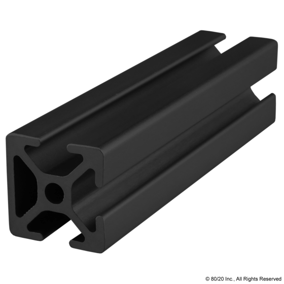 25mm X 25mm T-Slotted Profile 25-2503-Black-FB-Photo-1