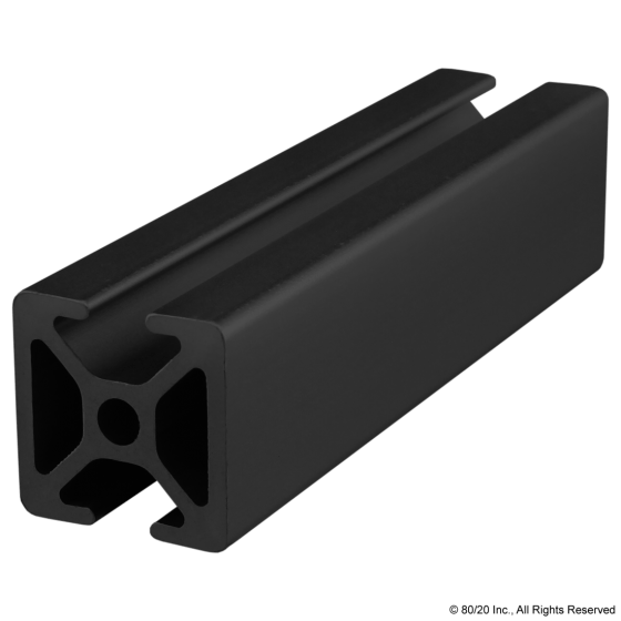 25mm X 25mm T-Slotted Profile 25-2504-Black-FB-Photo-1