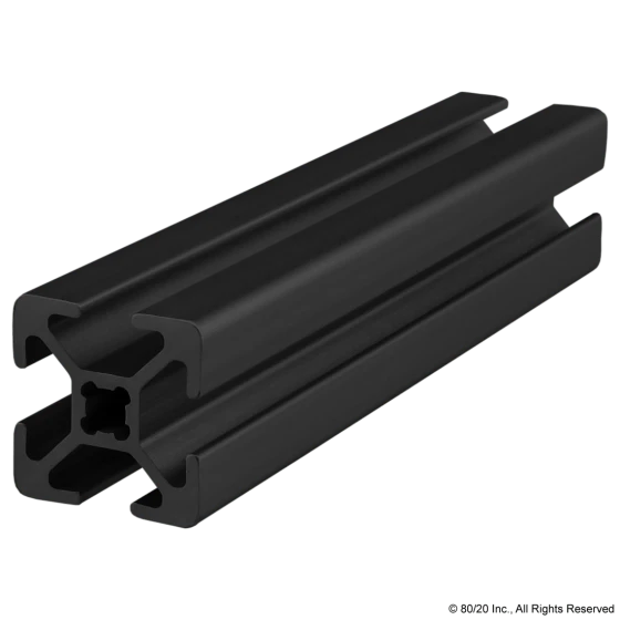 20mm X 20mm T-Slotted Profile 20-2020-Black-FB-Photo-1