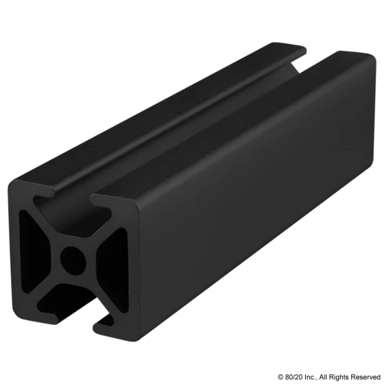 25mm X 25mm T-Slotted Profile 25-2504-Black-FB-Photo-1