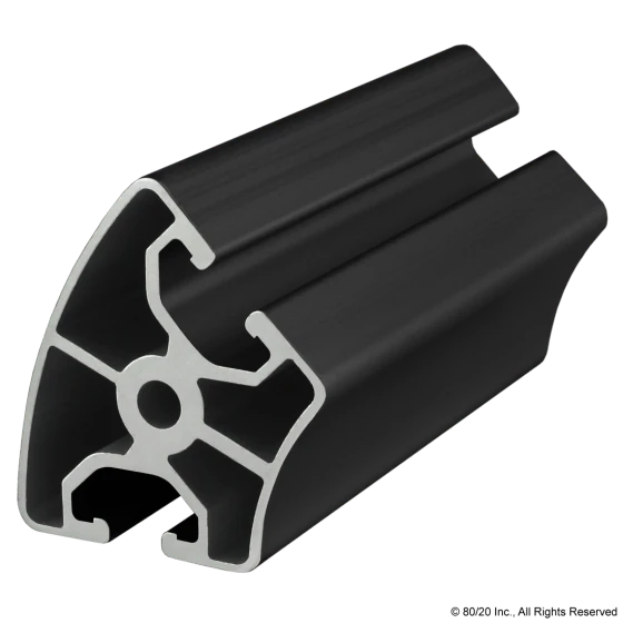 40mm T-Slotted Profile 45° Outside Radius 40-4094-Black-Photo-1