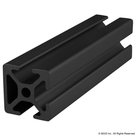 25mm X 25mm T-Slotted Profile 25-2503-Black-FB-Photo-1