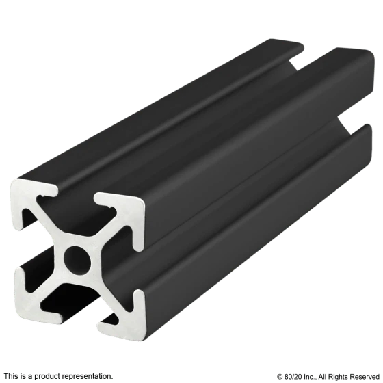 25mm X 25mm T-Slotted Profile 25-2525-Black-Photo-1