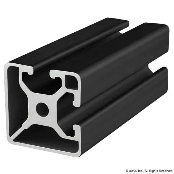 40mm X 40mm T-Slotted Profile 40-4002-Black-Photo-1
